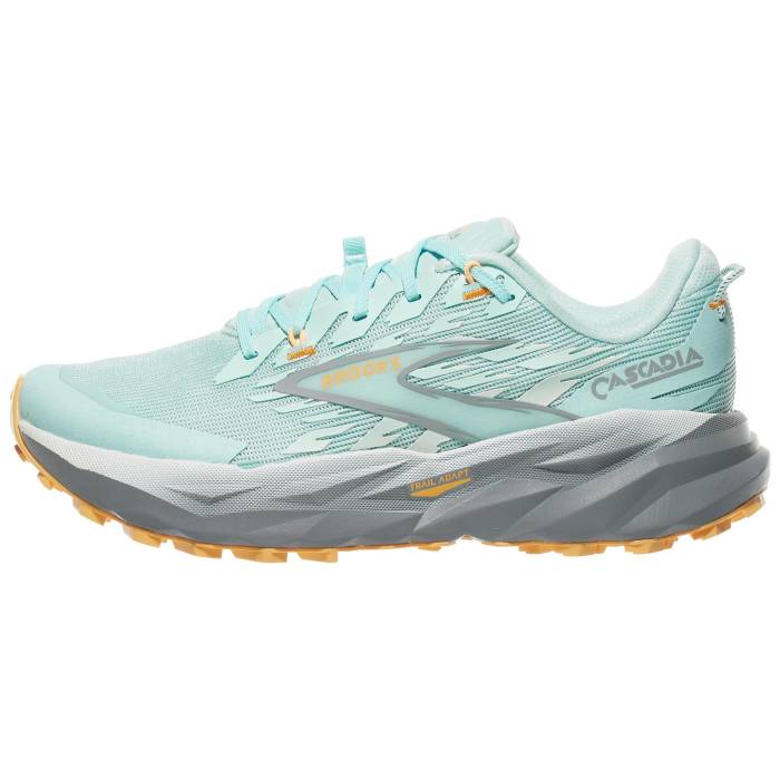 【★百貨店SALE★6/11真夜中2時迄】ブルックス Brooks 【 Cascadia 19 Women Clearwater/Primer Grey 】 レディース 薄墨色 薄墨色