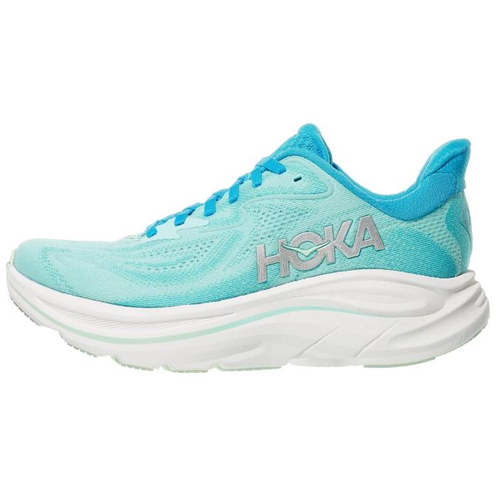 【★百貨店SALE★6/11真夜中2時迄】Hoka 【 Clifton 10 Women Skyward Blue/Cielo Blue 】 レディース 青碧 青碧