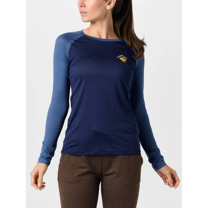 Rabbit 【 Women's Ez Tee Perf Trail Long Sleeve Women Pageant Blue 】 レディース Tシャツ Sleeve スリーブ レディース 青色 ブルー