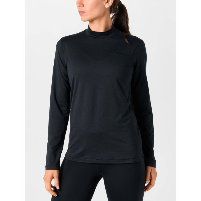 クラフト Craft 【 Women's Flow Mn Long Sleeve Top Women Black/Platinum 】 レディース フローレス Sleeve スリーブ レディース 黒色 ブラック Platinum プラチナム