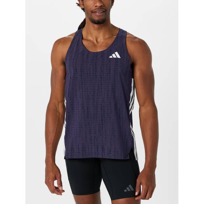 【★百貨店SALE★6/11十二時2時迄】アディダス Adidas 【 Men\u0027s Adizero Running Singlet Men Aurora Plum 】 メンズ アディゼロ Singlet シングレット メンズ