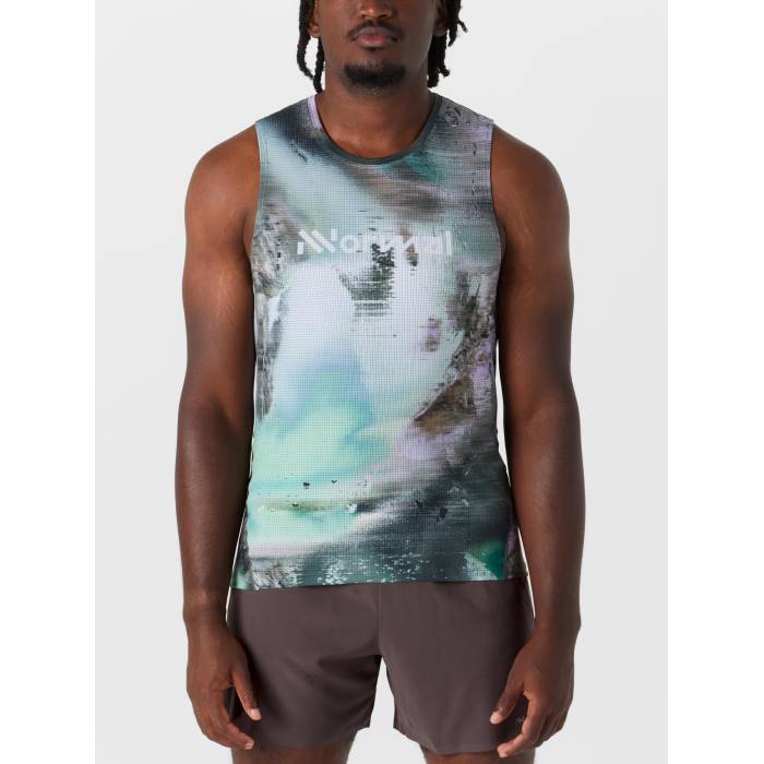 【★百貨店SALE★6/11十二時2時迄】Nnormal 【 Men\u0027s Race Tank Print Men Nature Ai Print 】 メンズ 貯蔵タンクいの一番 メンズ