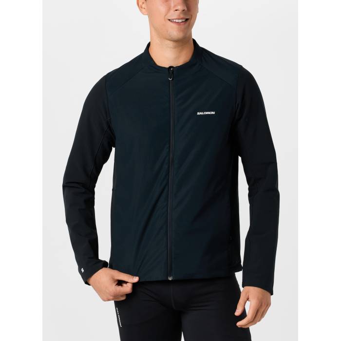 【★百貨店SALE★6/11真夜中2時迄】サロモン Salomon 【 Men\u0027s Mountain Flex Hybrid Jacket Men Deep Black 】 メンズ Hybrid 変わり種 Jacket 上衣 メンズ ディープ 黒いこと 黒いこと