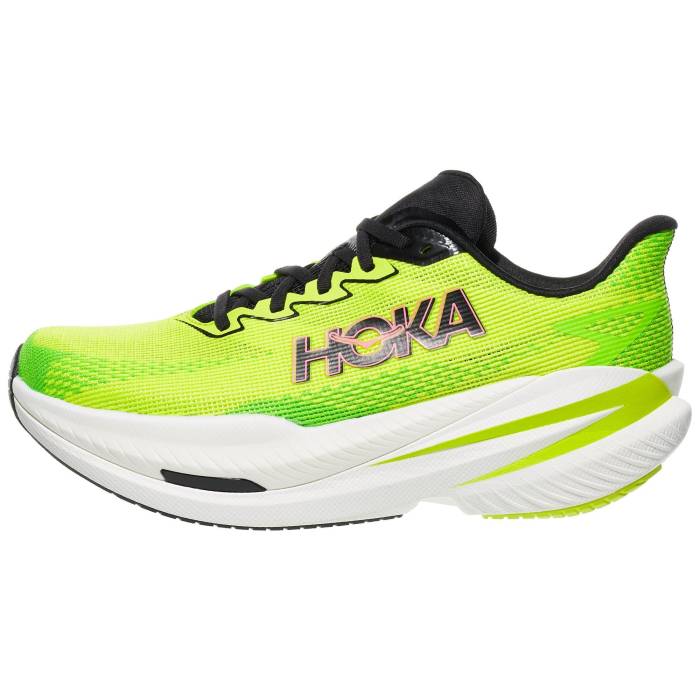 Hoka 【 Mach X 3 Men Neon Hoka Citrus/Neon Lime 】 メンズ 菩提樹