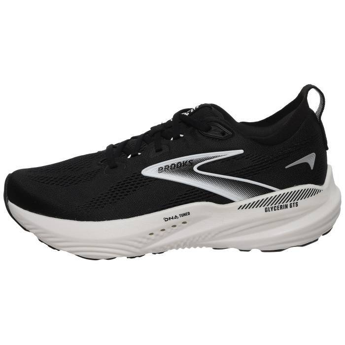 ブルックス Brooks 【 Glycerin Gts 22 Men Black/Grey/White 】 GTS メンズ 黒色 ブラック 灰色 グレー 白色 ホワイト｜スニケス