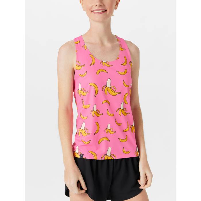 Chicknlegs 【 Women's Pink Bananas Performance Singlet Women Pink Bananas 】 レディース pink ピンク パフォーマンス Singlet シングレット レディース pink ピンク|スニケス