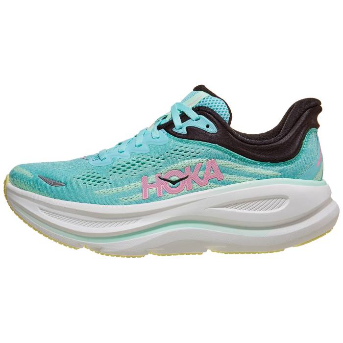 【★百貨店SALE★6/11真夜中2時迄】Hoka 【 Bondi 9 Women Blue Spark/Mint Fluorite 】 レディース 青碧 青碧