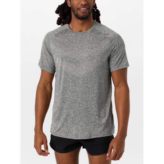 【★百貨店SALE★6/11十二時2時迄】ナイキ Nike 【 Men\u0027s Dri-Fit Adv Stride Short Sleeve Men Smoke Grey 】 メンズ 素っ気ない填まる Sleeve 捩り メンズ 薄墨色 薄墨色