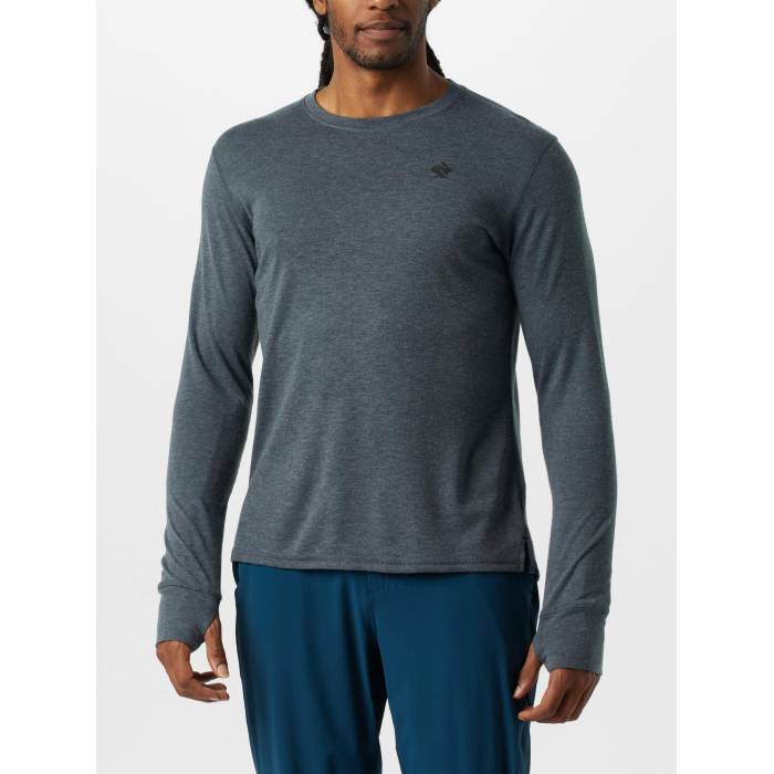 Rabbit 【 Men\u0027s Outrun Long Sleeve Men Charcoal 】 メンズ Sleeve 捩り メンズ 濃灰色