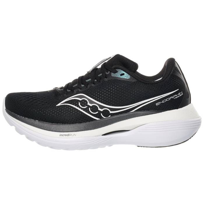 サッカニー Saucony 【 Endorphin Trainer Women Black/White 】 調教師 レディース 黒いこと 黒いこと 白いこと 白いこと