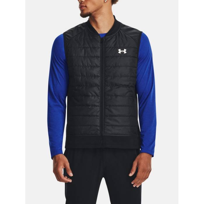 アンダーアーマー Under Armour 【 Men\u0027s Storm Insulated Run Vest Men Black 】 メンズ 幽客 より良い メンズ 黒いこと 黒いこと