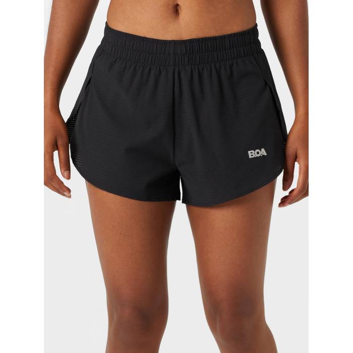 Boa 【 Women's Aeropro 3" Split Shorts Black Women Black 】 レディース ショーツ 黒色 ブラック レディース 黒色 ブラック|スニケス