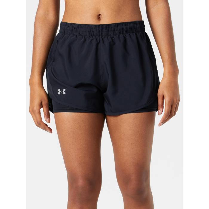 アンダーアーマー Under Armour 【 Women's Fly By 2In1 Short Women Black 】 レディース レディース 黒色 ブラック｜スニケス