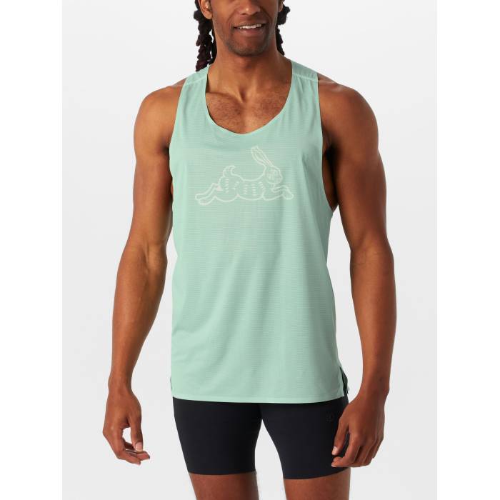 Rnnr 【 Men\u0027s Aerofly Singlet Mist Men Mist 】 メンズ Singlet シングレット メンズ