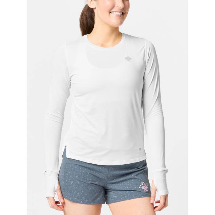 Rabbit 【 Women's Upf Long Sleeve Tee Women Snow White 】 レディース Sleeve スリーブ Tシャツ レディース 白色 ホワイト|スニケス