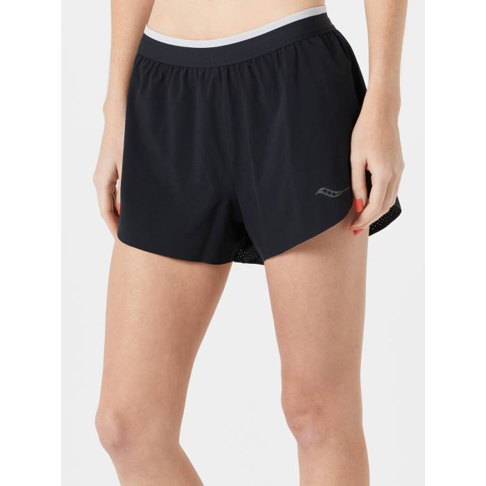 サッカニー Saucony 【 Women's Endorphin Split Short Women Black 】 レディース レディース 黒色 ブラック