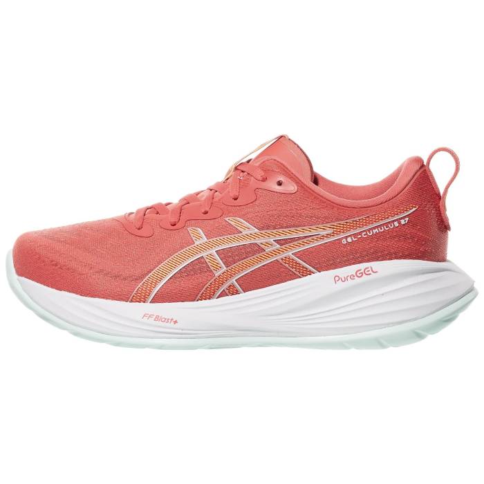 【★百貨店SALE★6/11真夜中2時迄】アシックス Asics 【 Gel Cumulus 27 Women Dark Pink Clay/Cream 】 レディース pink サクラ色 皮膚軟化剤