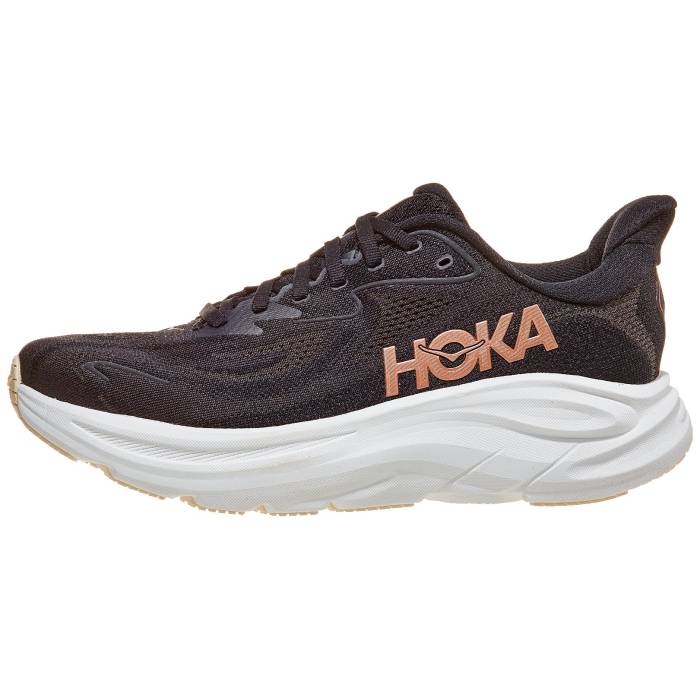 【★百貨店SALE★6/11真夜中2時迄】Hoka 【 Clifton 10 Women Black/Rose Gold 】 レディース 黒いこと 黒いこと Rose サクラ色 ゴールド