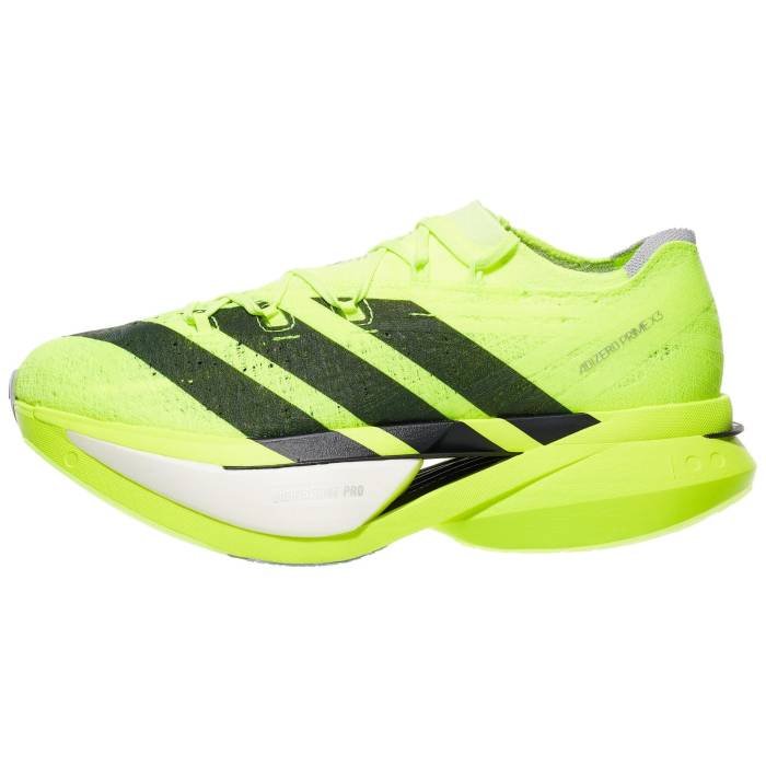 アディダス Adidas 【 Adizero Prime X3 Strung Unisex Lucid Lemon 】 アディゼロ ユニ一発やる