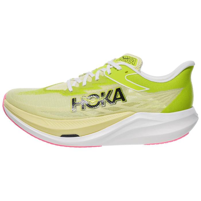 Hoka 【 Rocket X 3 Unisex Sunlight/Neon Hoka Citrus 】 ユニ一発やる