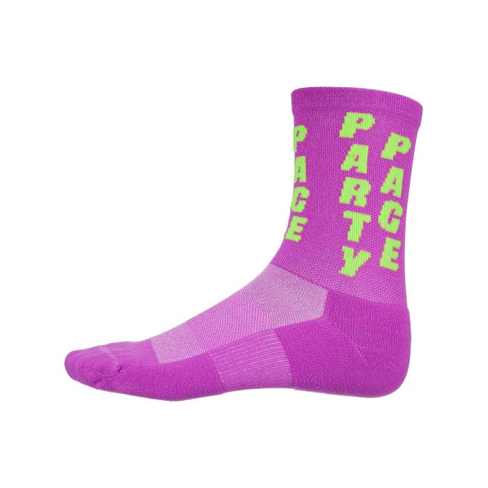 Rnnr 【 Marathon Crew Socks Party Pace Purple Unisex Purple 】 クルー ソックス・靴下 Purple 紫・パープル ユニセックス Purple 紫・パープル