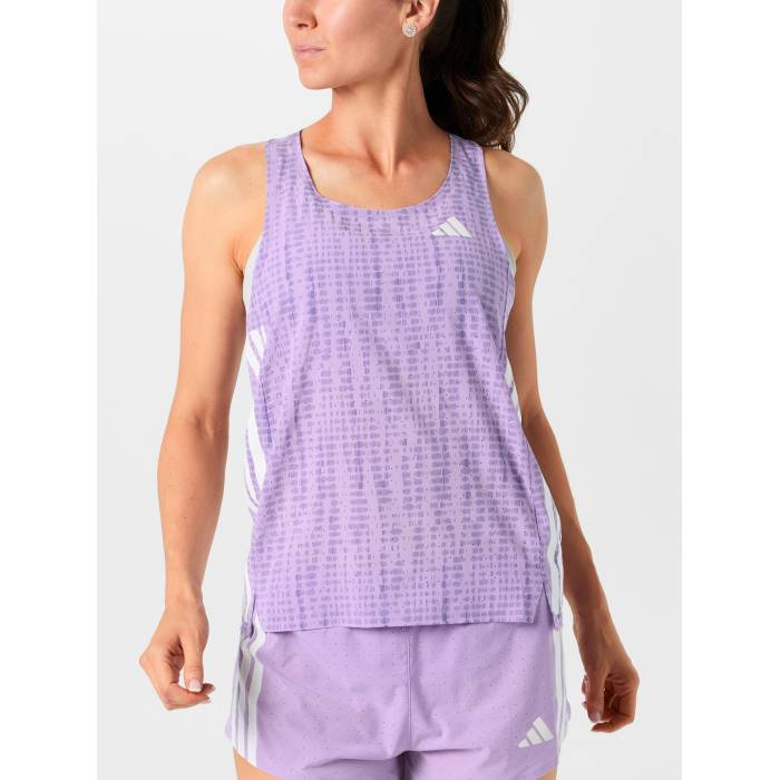 アディダス Adidas 【 Women's Adizero Running Singlet Women Powder Plum 】 レディース アディゼロ Singlet シングレット レディース