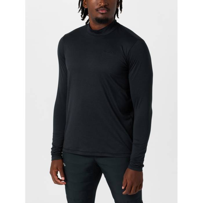 【★百貨店SALE★6/11十二時2時迄】手工芸品 Craft 【 Men\u0027s Flow Mn Long Sleeve Top Men Black/Platinum 】 メンズ 流通受け答え Sleeve 捩り メンズ 黒いこと 黒いこと Platinum プラチナム