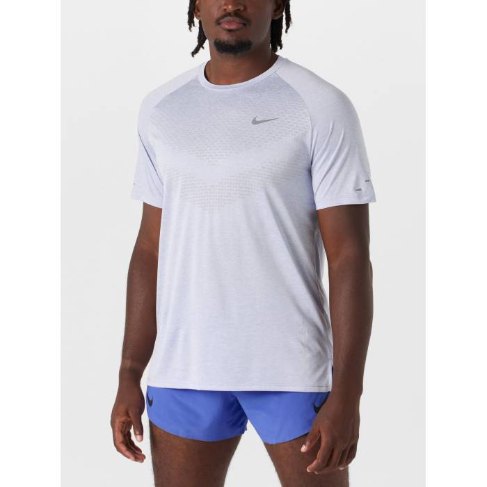 ナイキ Nike 【 Men\u0027s Dri-Fit Adv Stride Short Sleeve Men Ghost 】 メンズ 素っ気ない填まる Sleeve 捩り メンズ