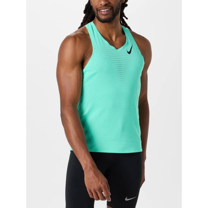 【★百貨店SALE★6/11真夜中2時迄】ナイキ Nike 【 Men\u0027s Dri-Fit Adv Aeroswift Singlet Men Hyper Turq 】 メンズ 素っ気ない相応う Singlet シングレット メンズ