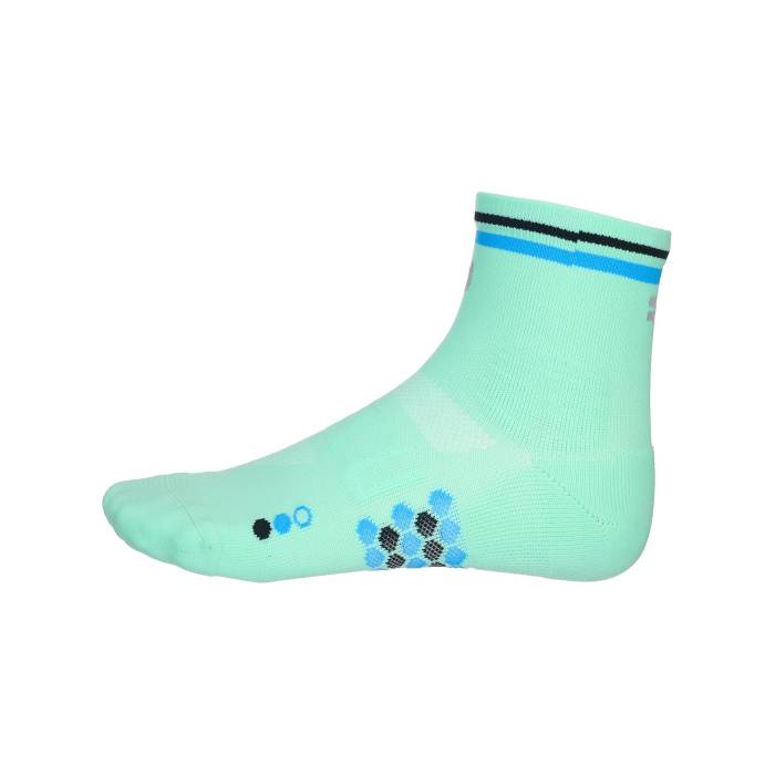 Shyu 【 Racing Quarter Crew Socks Aqua/Blue/Black Unisex Green 】 クルー ソックス・靴下 ユニセックス green 緑・グリーン