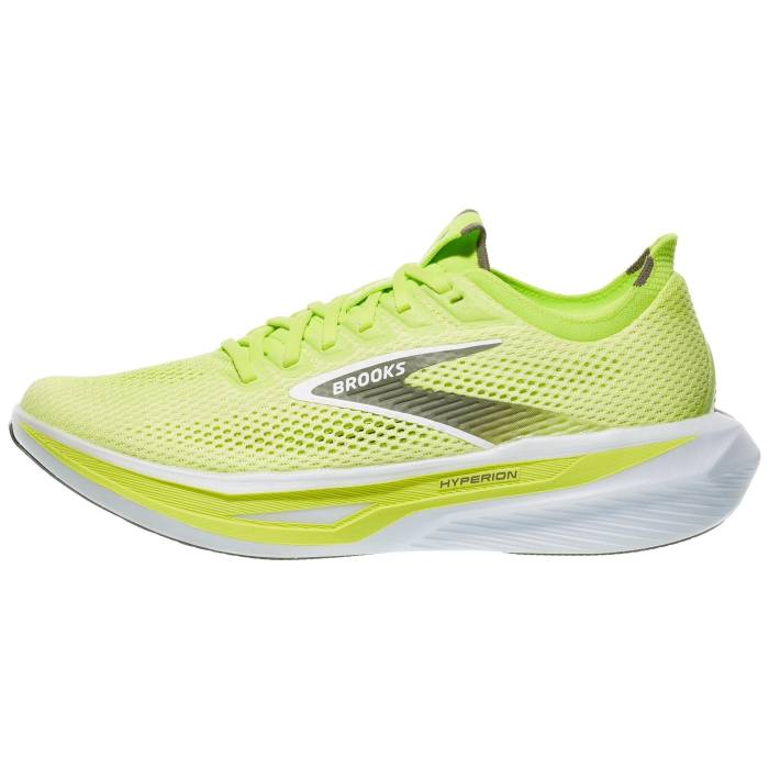 【★百貨店SALE★6/11真夜中2時迄】ブルックス Brooks 【 Hyperion 3 Men Sunny Lime/Olive/White 】 メンズ 菩提樹 olive オリーブ 白いこと 白いこと