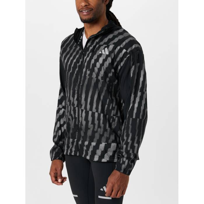 アディダス Adidas 【 Men\u0027s Adi365 Running Reflective Jacket Men Black 】 メンズ Jacket 上衣 メンズ 黒いこと 黒いこと