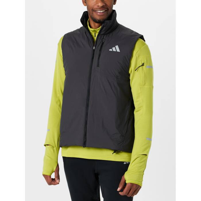 アディダス Adidas 【 Men\u0027s Adi365 Running Climawarm Vest Men Black 】 メンズ より良い メンズ 黒いこと 黒いこと