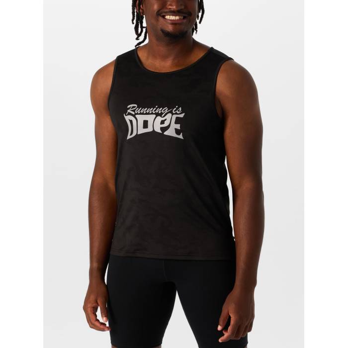 Sprints 【 Men's Running Is Dope Tank Men Black 】 メンズ タンクトップ メンズ 黒色 ブラック|スニケス