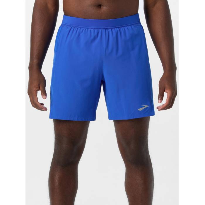 【★百貨店SALE★6/11十二時2時迄】ブルックス Brooks 【 Men\u0027s Journey 7\" Short Men Neo Blue 】 メンズ メンズ ネオ 青み 青色"