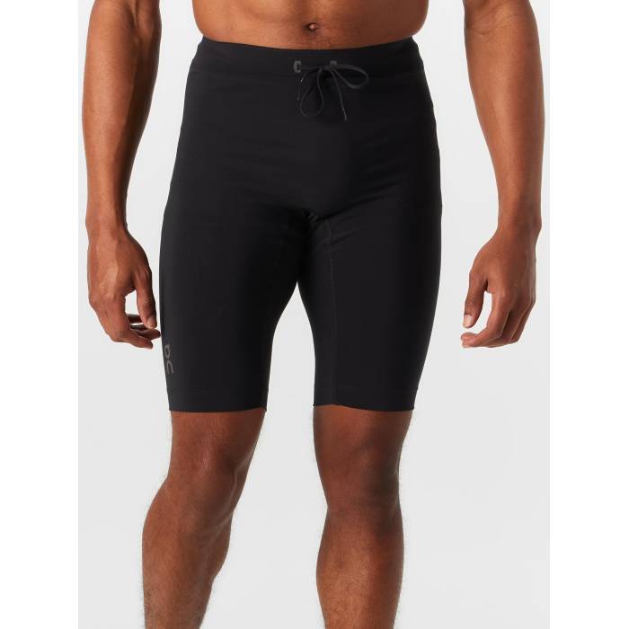 オン On 【 Men\u0027s Race 10\" Half Tight Men Black 】 メンズ 二分の一 メンズ 黒いこと 黒いこと"