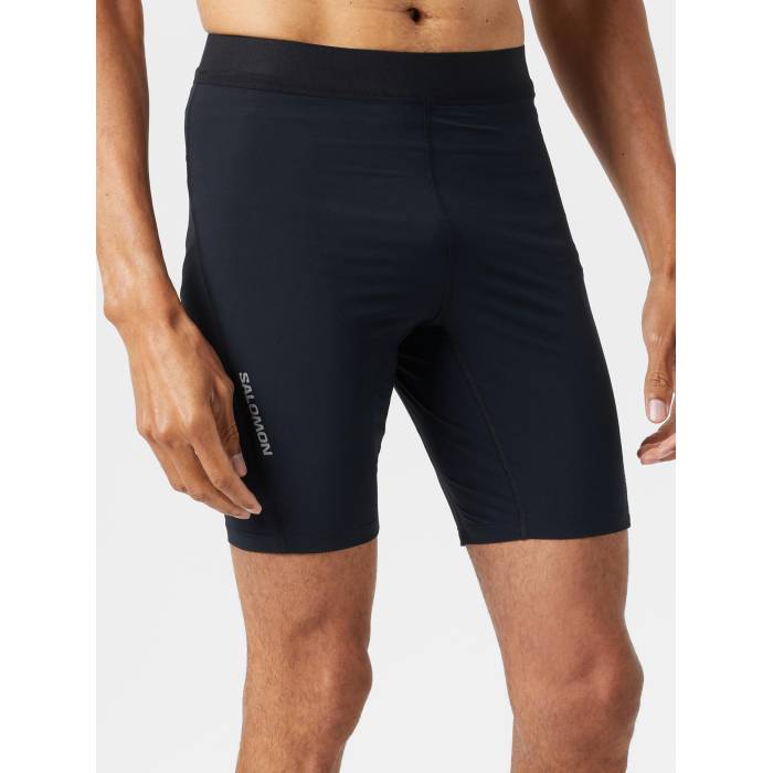 【★百貨店SALE★6/11十二時2時迄】サロモン Salomon 【 Men\u0027s Sense Aero Short Tights Men Black 】 メンズ Tights タイツ メンズ 黒いこと 黒いこと