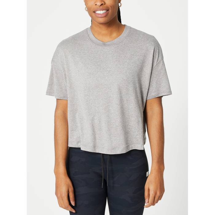 Vuori 【 Women's Energy Tee Heather Grey Women Heather Grey 】 レディース エナジー Tシャツ heather ヘザー 灰色 グレー レディース heather ヘザー 灰色 グレー|スニケス