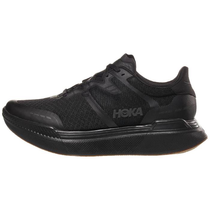 【★百貨店SALE★6/11真夜中2時迄】Hoka 【 Transport X Unisex Black/Black 】 ユニ一発やる 黒いこと 黒いこと