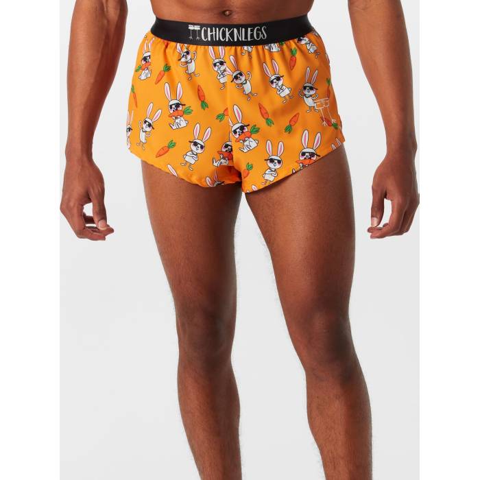 Chicknlegs 【 Men\u0027s Bad Bunny 2\" Split Shorts Men Bunny 】 メンズ さる股引き メンズ"