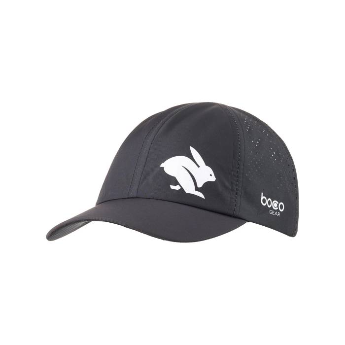 Rabbit 【 Runner Elite Hat Unisex Black 】 エリート ユニセックス 黒色 ブラック