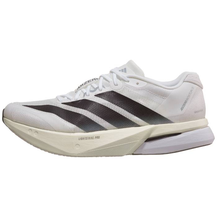 アディダス Adidas 【 Adizero Boston 13 Men White/Core Black 】 アディゼロ ボストン 13 サーティーン メンズ 白色 ホワイト コア 黒色 ブラック