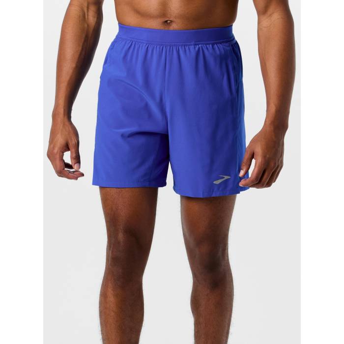 ブルックス Brooks 【 Men\u0027s Journey 2In1 7\" Short Men Neo Blue 】 メンズ メンズ ネオ 青み 青色"