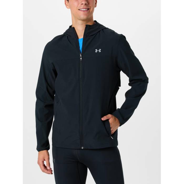 アンダーアーマー Under Armour 【 Men\u0027s Velociti Pro Storm Jacket Men Black/Black 】 メンズ 労働者階級 Jacket 上衣 メンズ 黒いこと 黒いこと