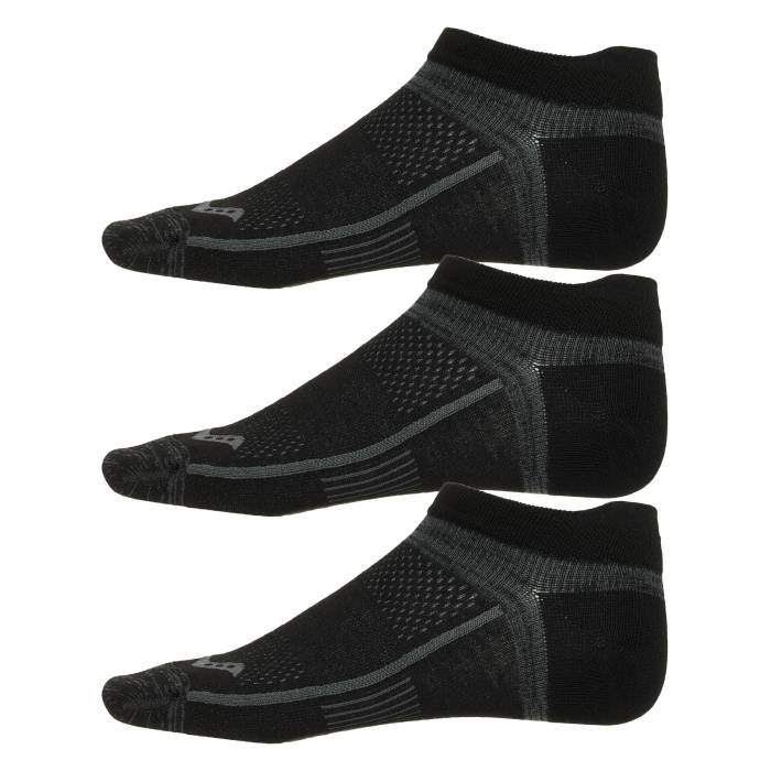 サッカニー Saucony 【 Inferno Ultralight No Show Socks 3-Pack Black Unisex Black 】 インフェルノ ソックス・靴下 3個入 黒色 ブラック ユニセックス 黒色 ブラック