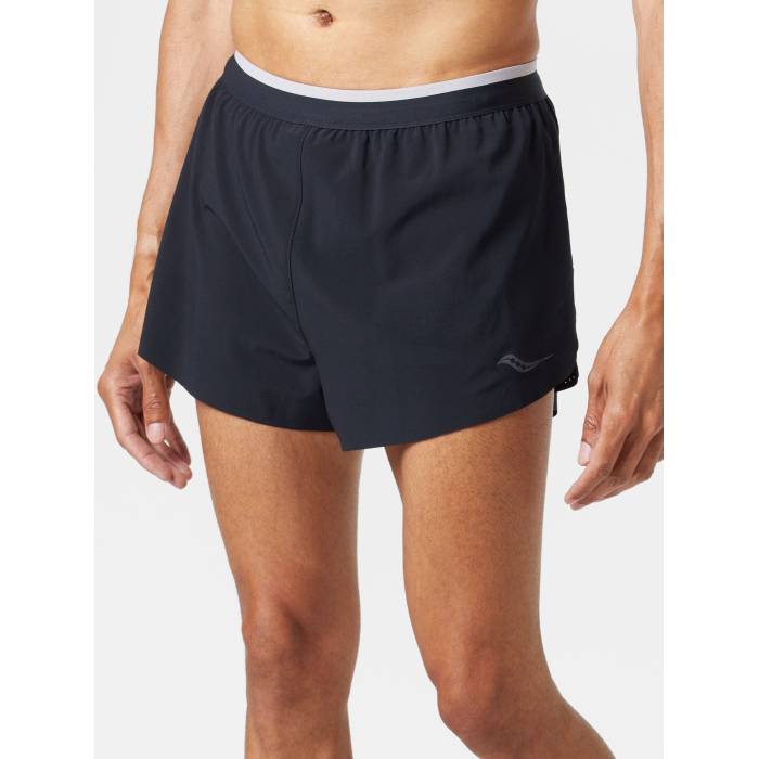 サッカニー Saucony 【 Men's Endorphin Split Short Men Black 】 メンズ メンズ 黒色 ブラック