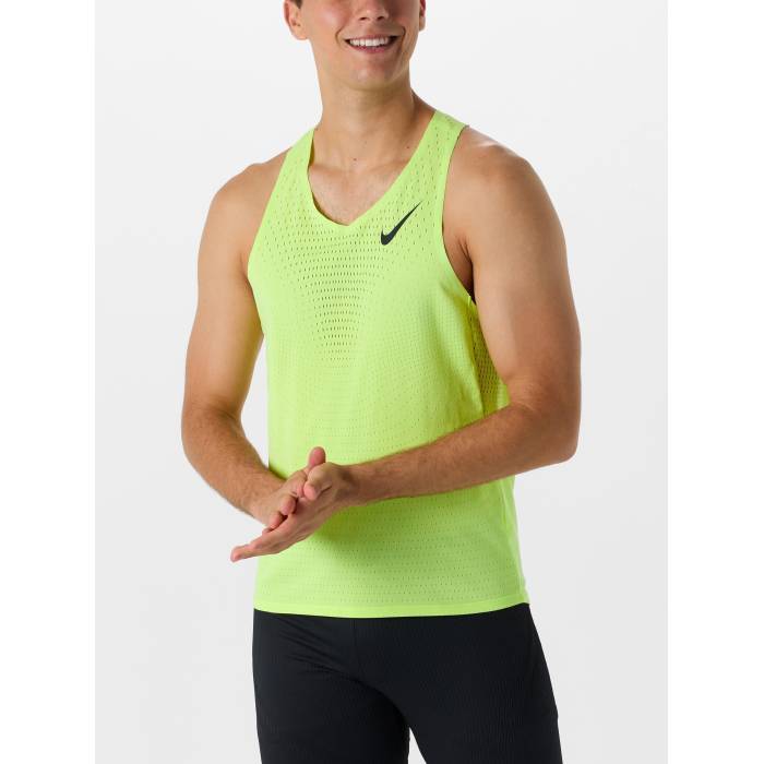【★百貨店SALE★6/11十二時2時迄】ナイキ Nike 【 Men\u0027s Dri-Fit Adv Aeroswift Singlet Men Lt Lemon Twist 】 メンズ 素っ気ない填まる Singlet シングレット メンズ