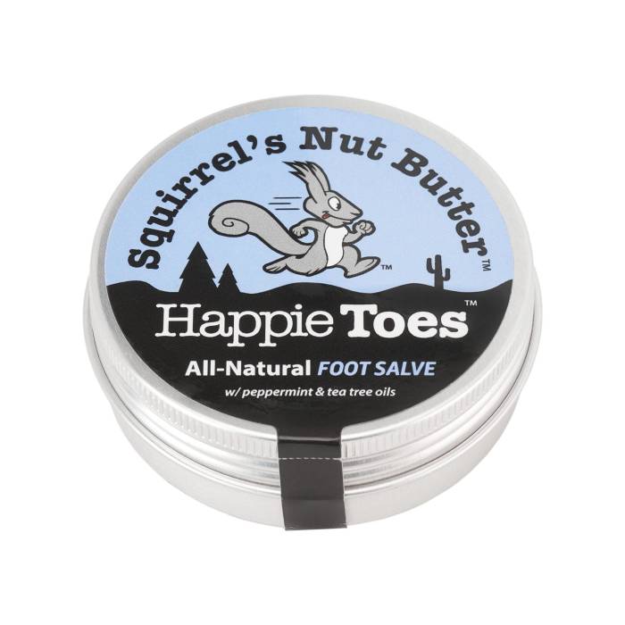 Squirrel's Nut Butter 【 Happie Toes Foot Salve 2.0Oz Tin Unisex Clear 】 ユニセックス