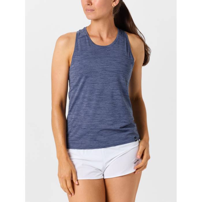 ブルックス Brooks 【 Women's Luxe Tank Women Heather Nightshadow 】 レディース タンクトップ レディース heather ヘザー