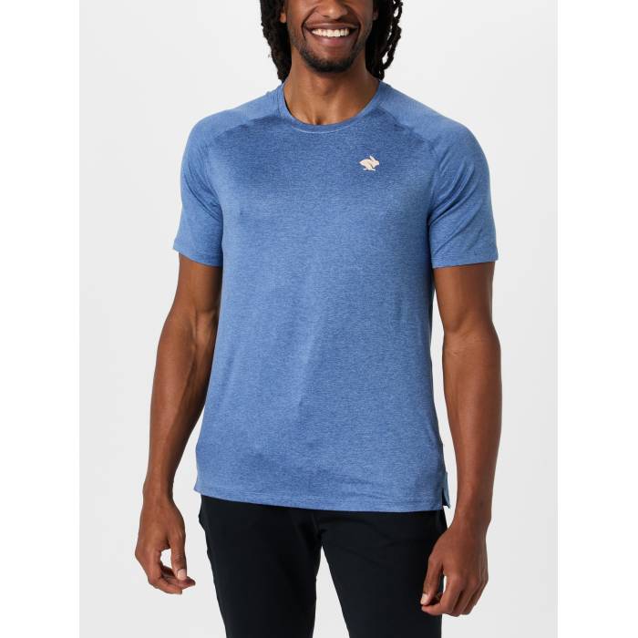 Rabbit 【 Men\u0027s Ez Tee Short Sleeve Men Dark Blue 】 メンズ プルオーバー Sleeve 捩り メンズ 青み 青色